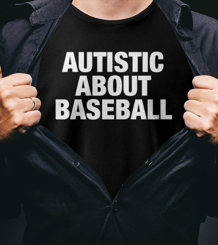 Autistic About Baseball Autism Awareness Promotion T-Shirt