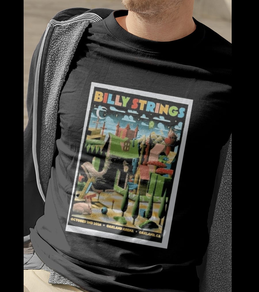 Billy Strings Oakland Arena October 2 2026 Surreal Landscape T-Shirt