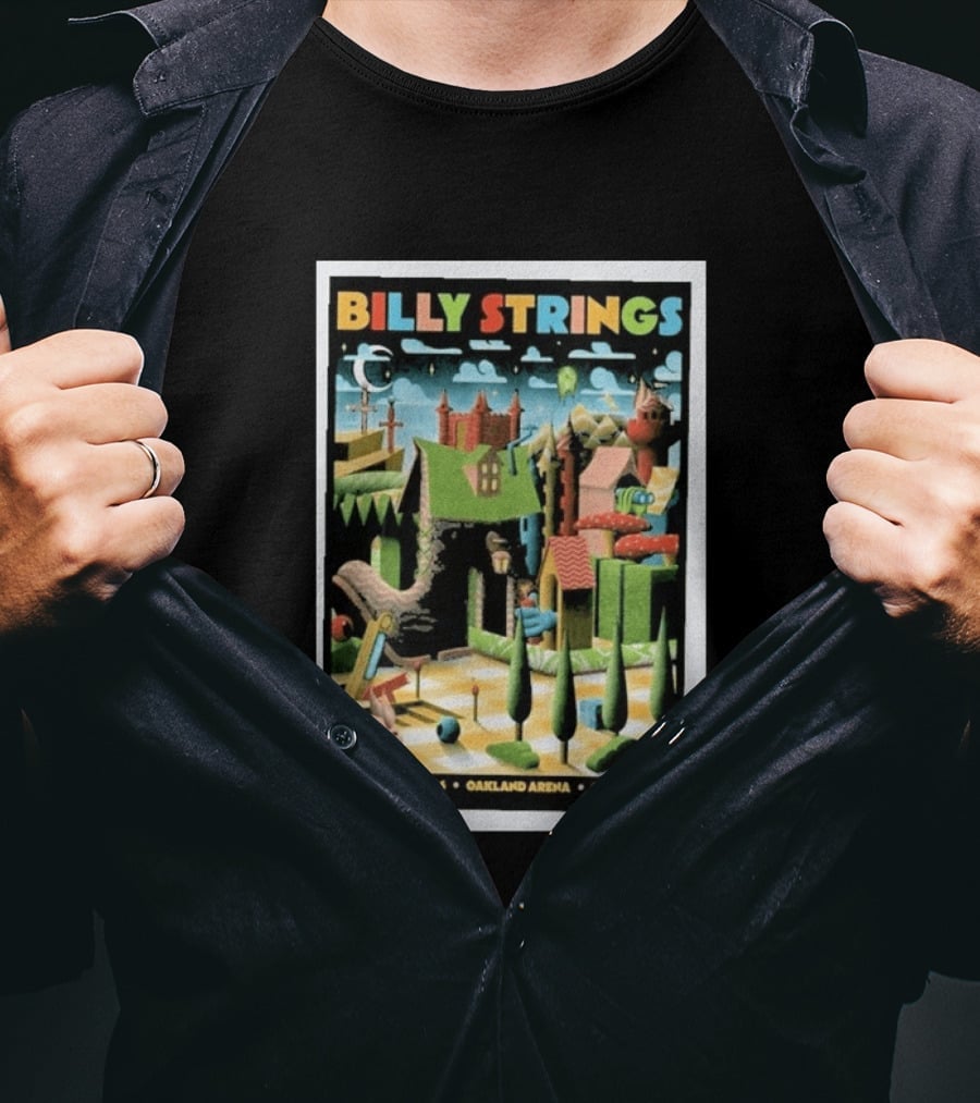 Billy Strings Oakland Arena October 2 2026 Surreal Landscape T-Shirt
