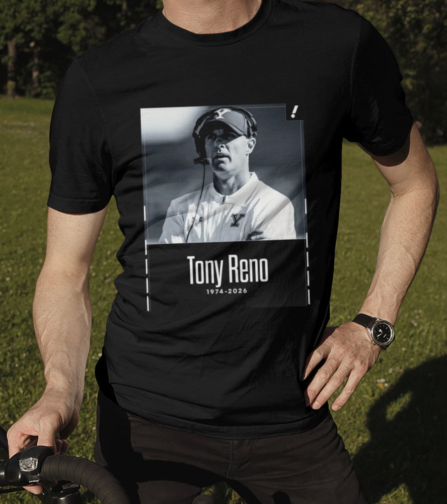 Tony Reno 1974 2026 Yale Coach Memorial T-Shirt