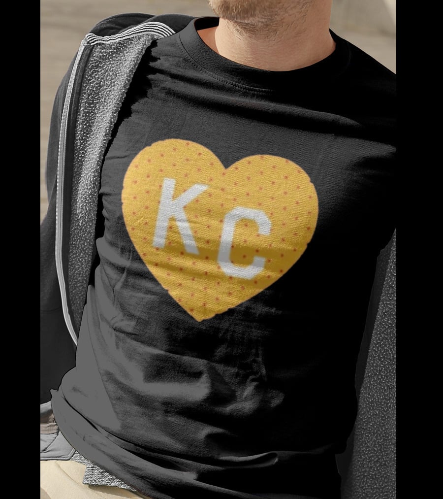 Kansas City Chiefs KC Heart Polka Dot Fan T-Shirt