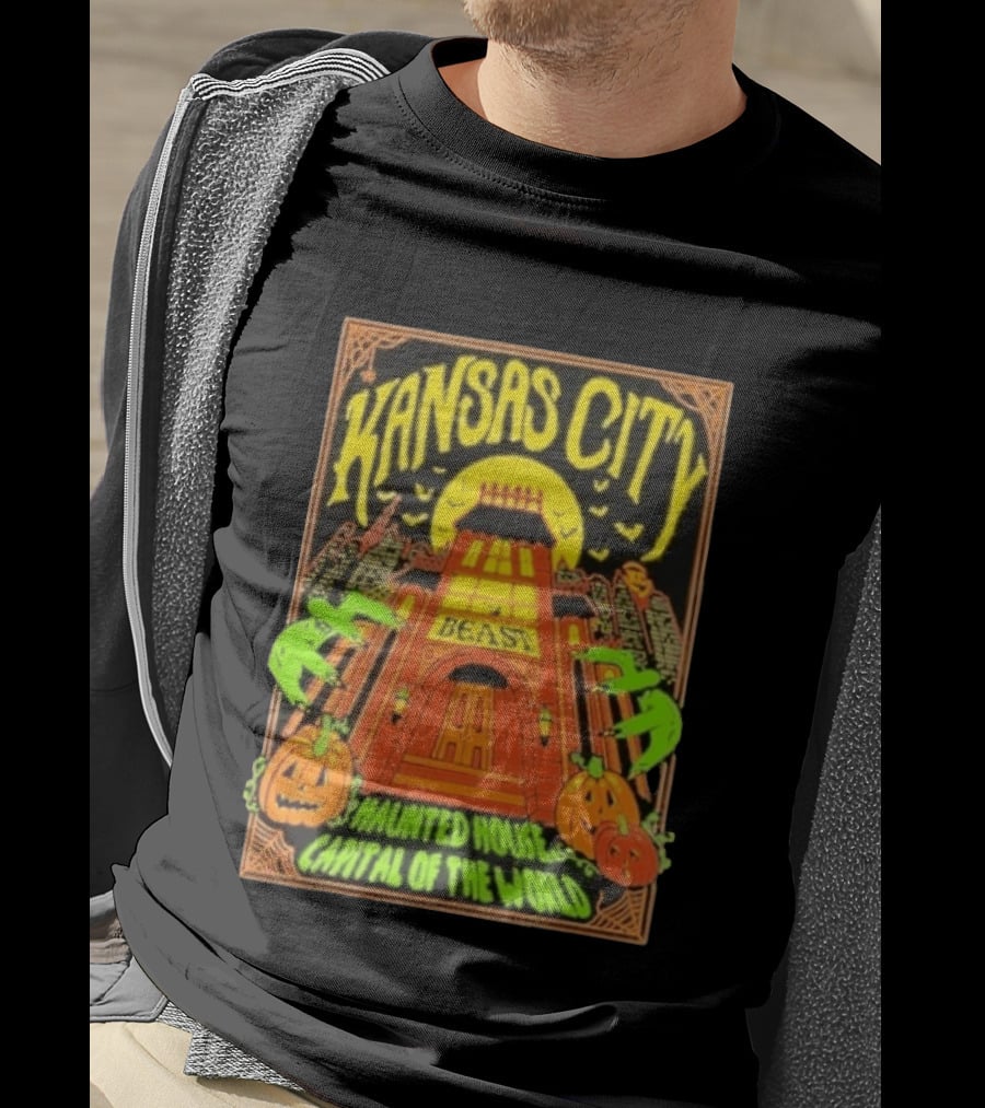 Kansas City Beast Haunted House Capital Of The World Halloween T-Shirt