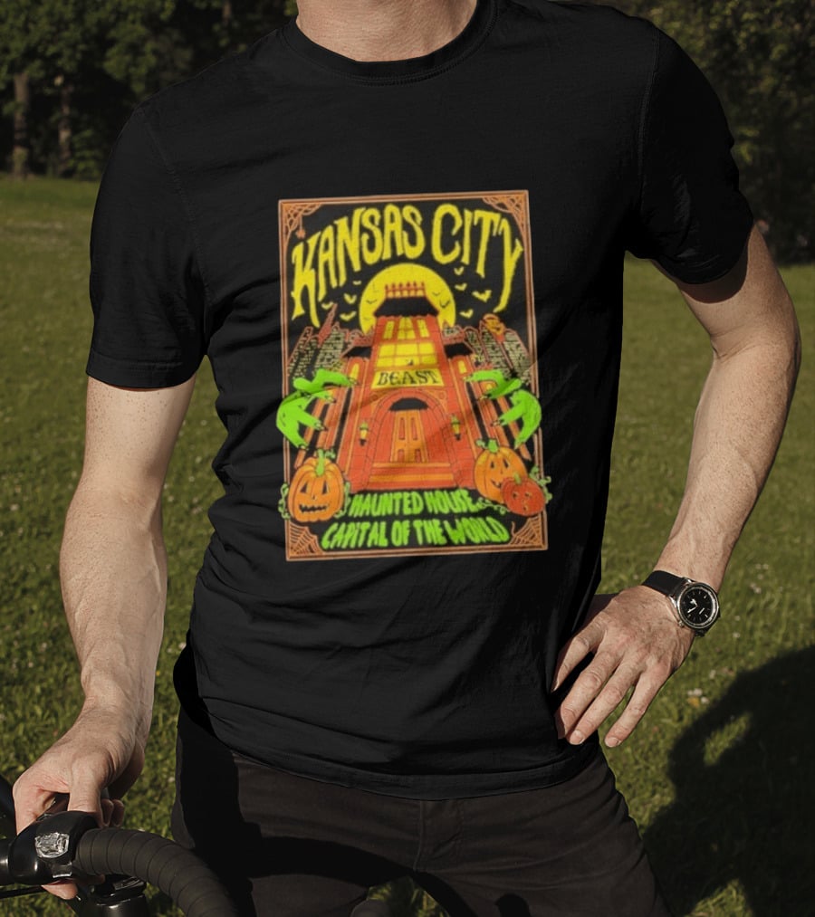 Kansas City Beast Haunted House Capital Of The World Halloween T-Shirt