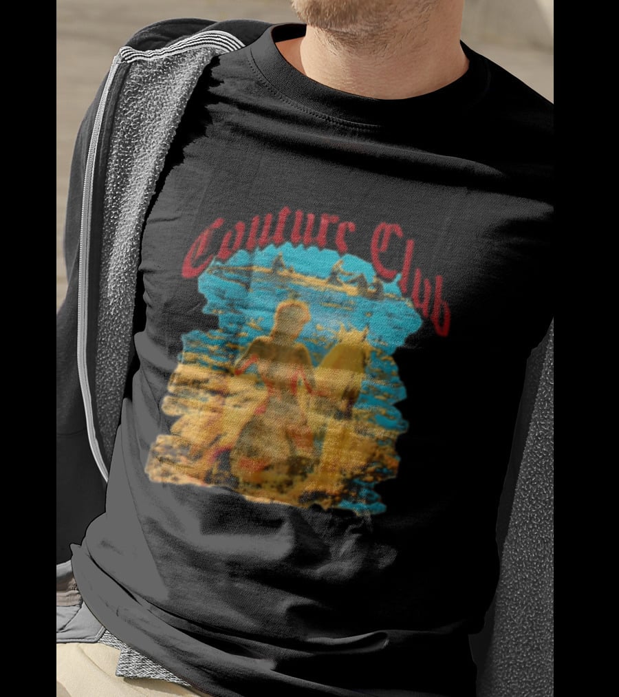 Couture Club Woman Riding Horse Scenic Painting T-Shirt