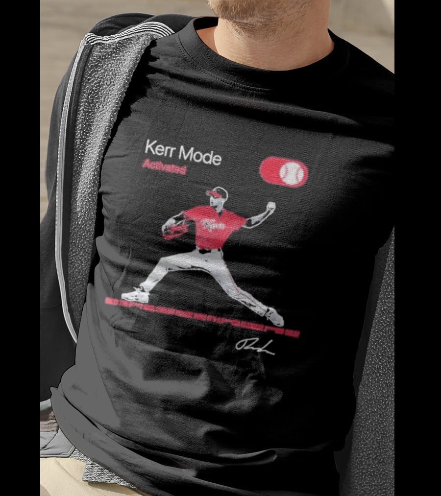 Kerr Mode Activated Pitcher Red Baseball Jersey T-Shirt