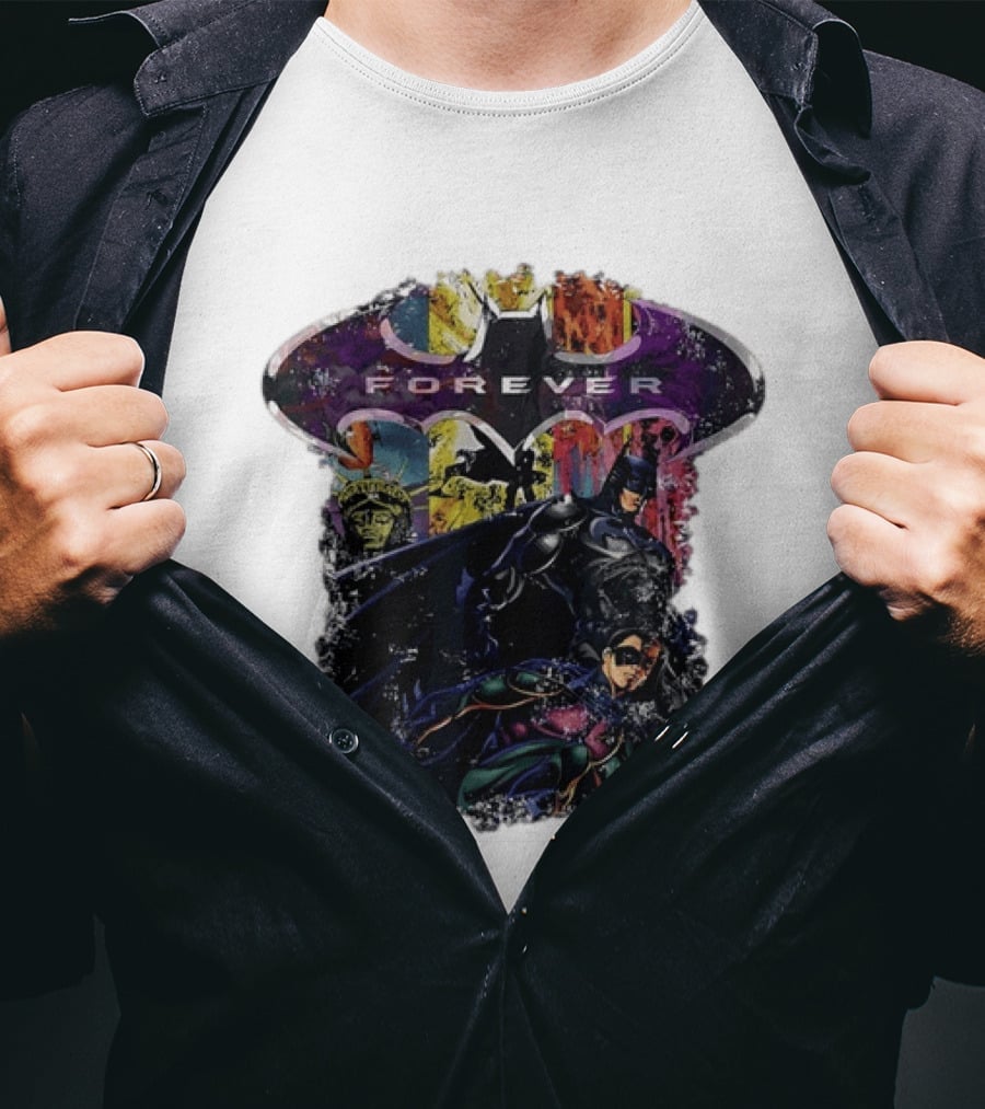 Batman Forever Gotham Robin DC Comics Superhero Action Adventure T-Shirt