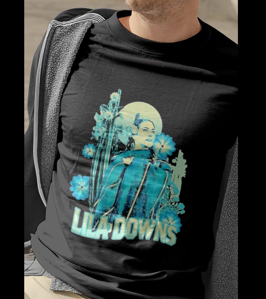 Lila Downs Mexican Cactus Floral T-Shirt