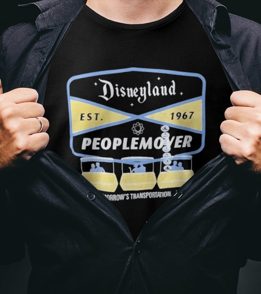 Disneyland PeopleMover EST 1967 Ride Tomorrow's Transportation Today T-Shirt