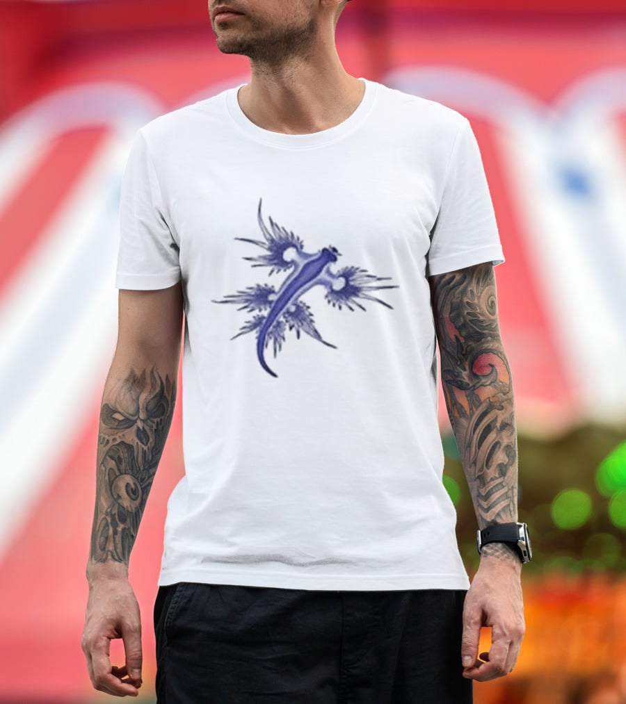 Blue Dragon Sea Slug Glaucus Atlanticus Nature Beauty T-Shirt