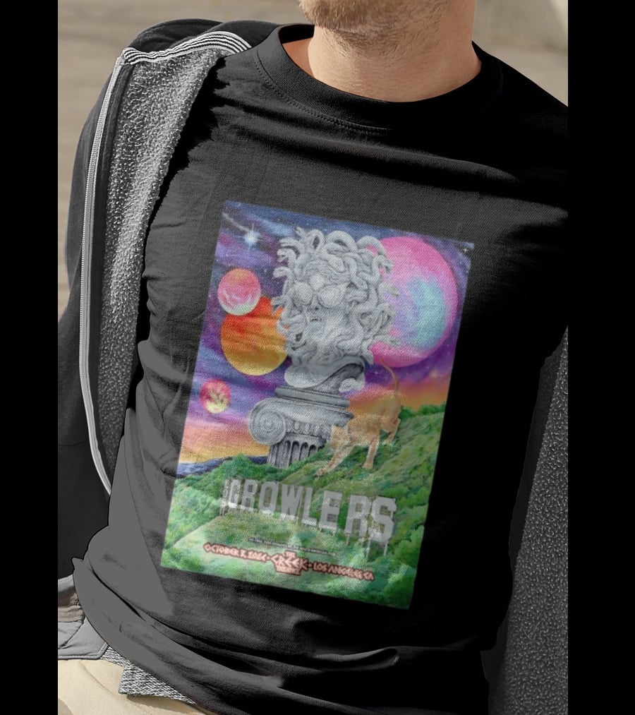 Los Growlers Final Performance Greek Theatre Los Angeles October 3 2024 Statue And Lion T-Shirt