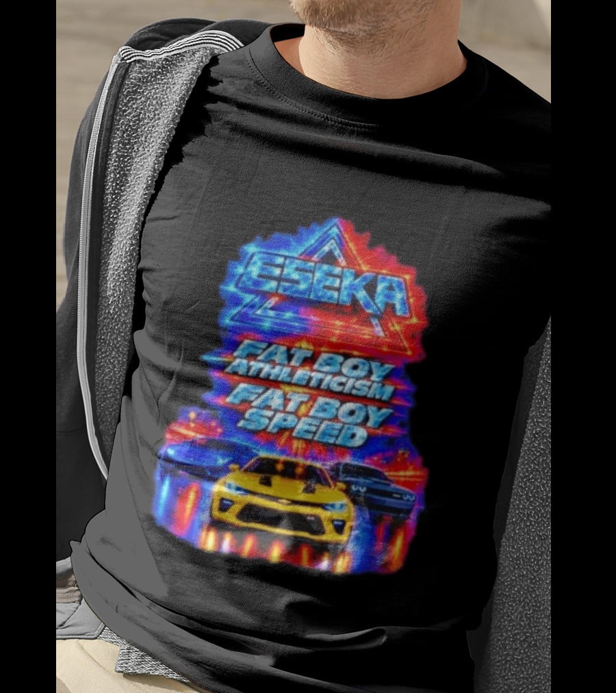 Eseka Fat Boy Athleticism And Fat Boy Speed Supercars T-Shirt