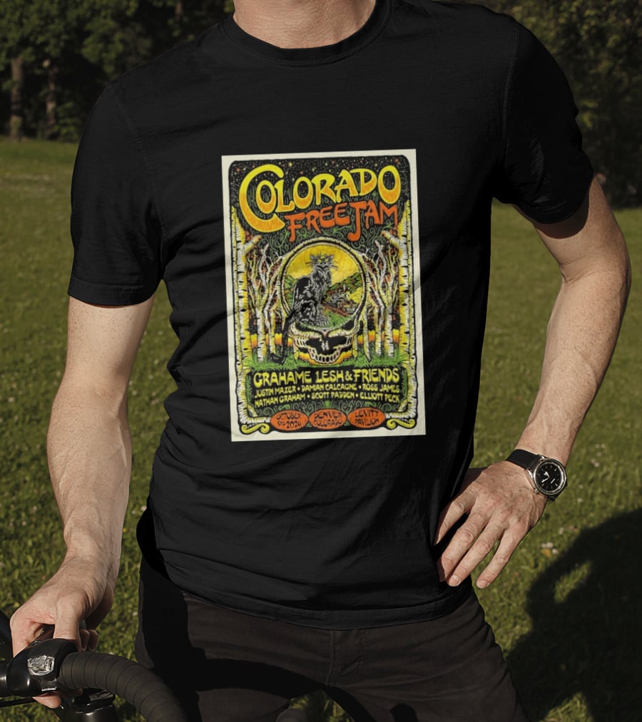 Colorado Free Jam Grahame Lesh & Friends October 3 2026 Levitt Pavilion Denver CO T-Shirt