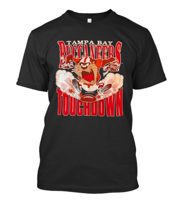 Tampa Bay Buccaneers Taz Touchdown 1993 Football Cartoon T-Shirt