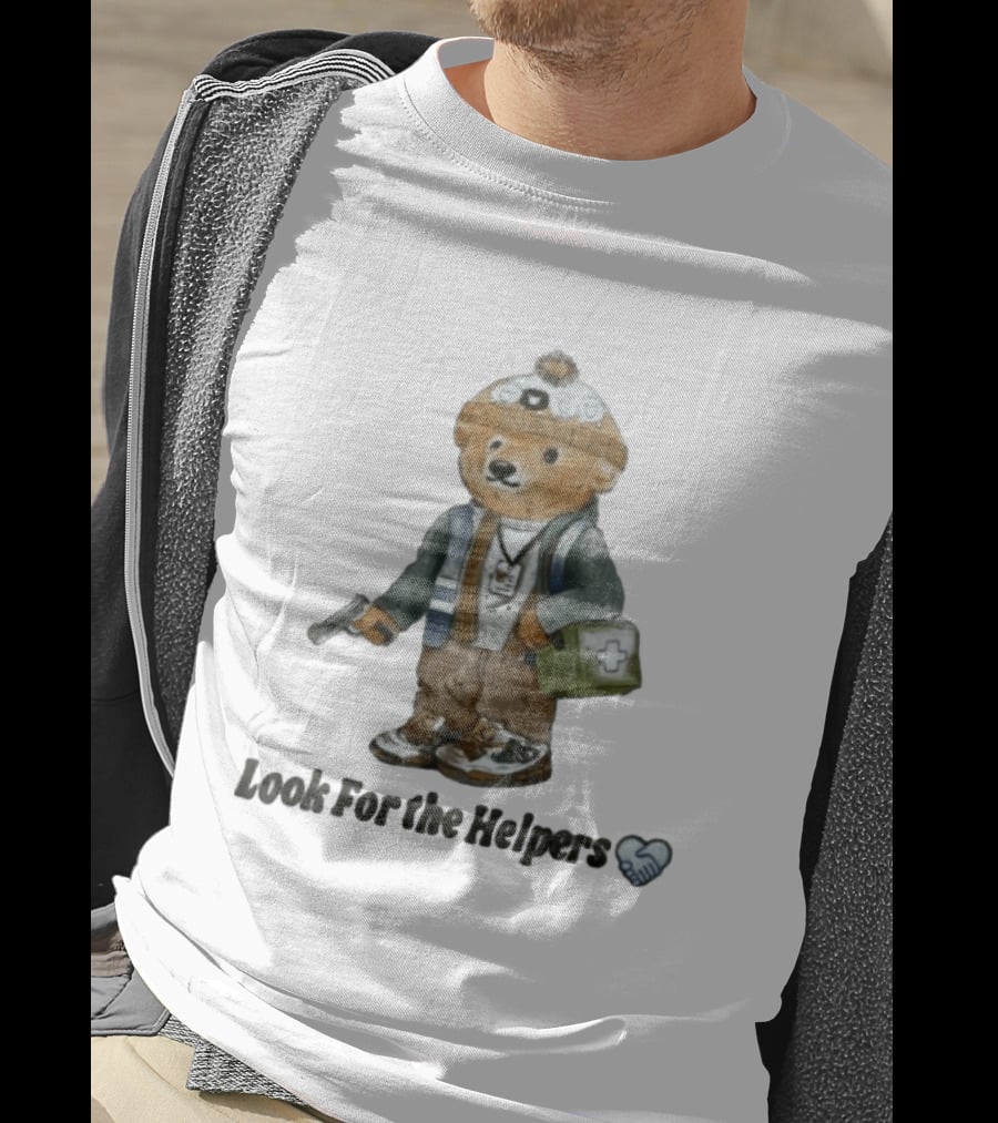 Bryan Bear Look For The Helpers Teddy With Winter Hat And First Aid Kit T-Shirt