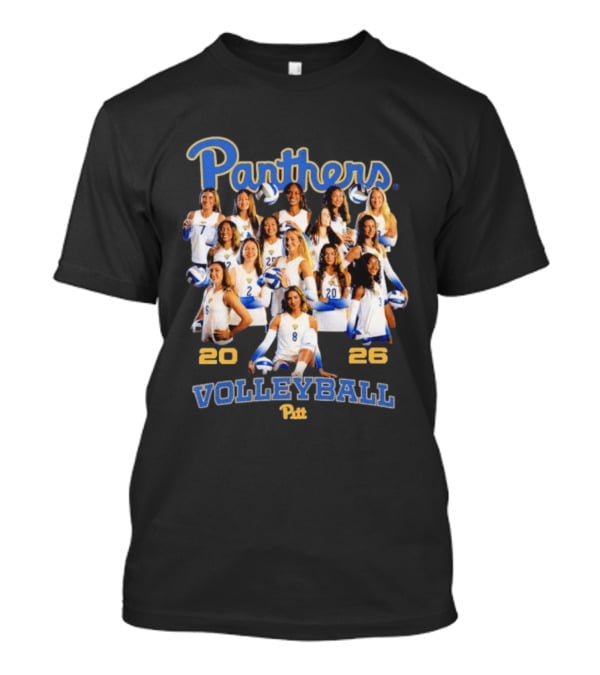 Panthers Pitt Volleyball 2026 Women's Team T-Shirt