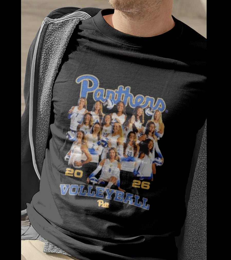 Panthers Pitt Volleyball 2026 Women's Team T-Shirt
