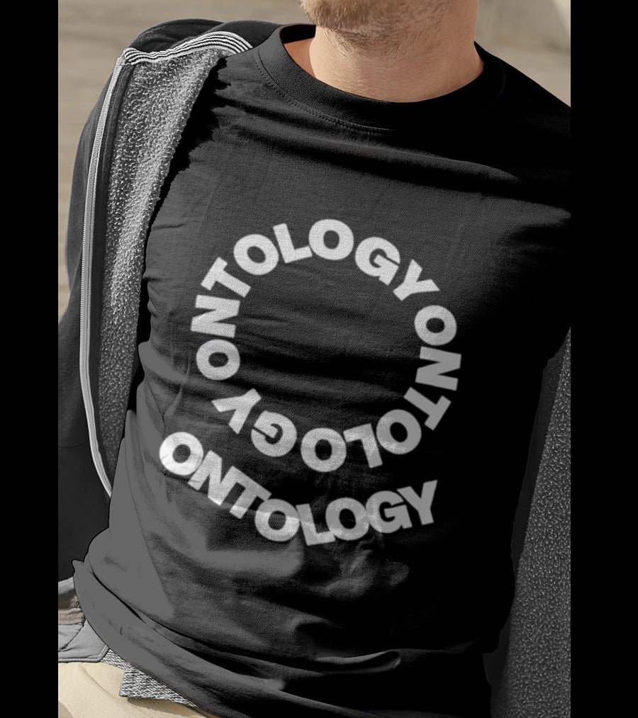 Pope Leo Wear Ontology Text Spiral T-Shirt