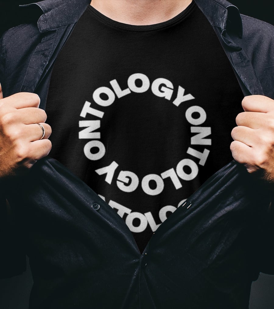 Pope Leo Wear Ontology Text Spiral T-Shirt