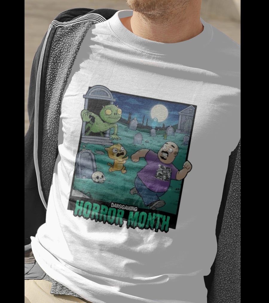 DansGaming Horror Month Twitch Streamer Graveyard Adventure T-Shirt