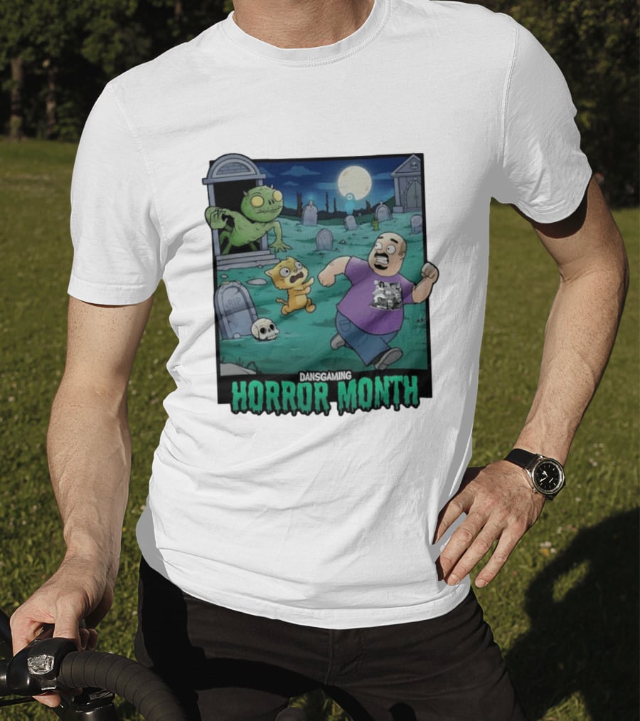 DansGaming Horror Month Twitch Streamer Graveyard Adventure T-Shirt