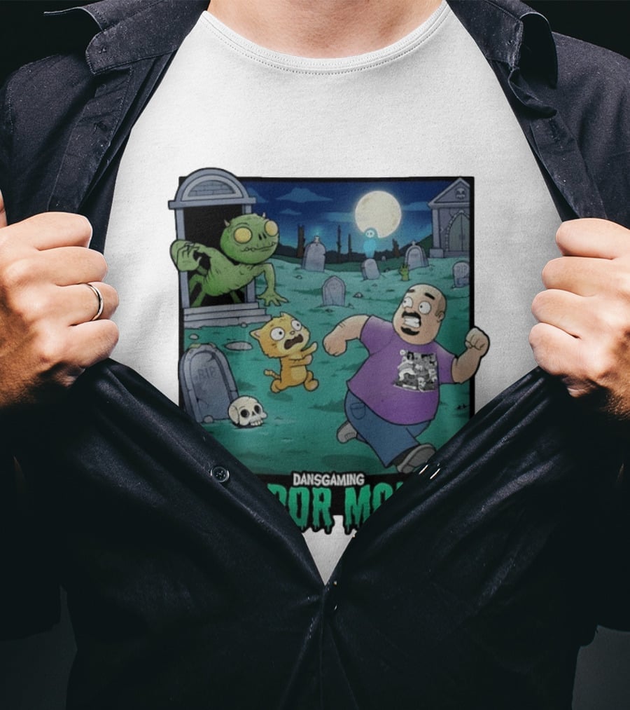 DansGaming Horror Month Twitch Streamer Graveyard Adventure T-Shirt