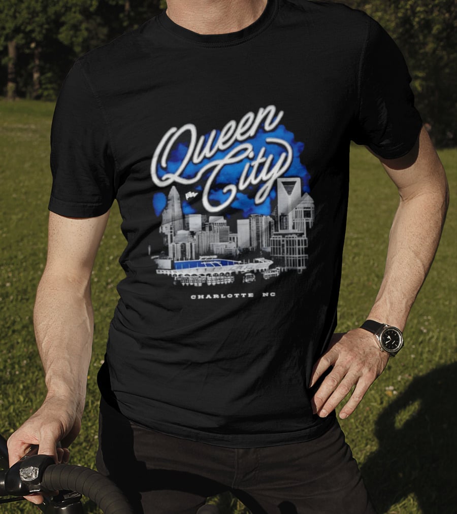 Queen City Charlotte NC Skyline CLT Urban View T-Shirt