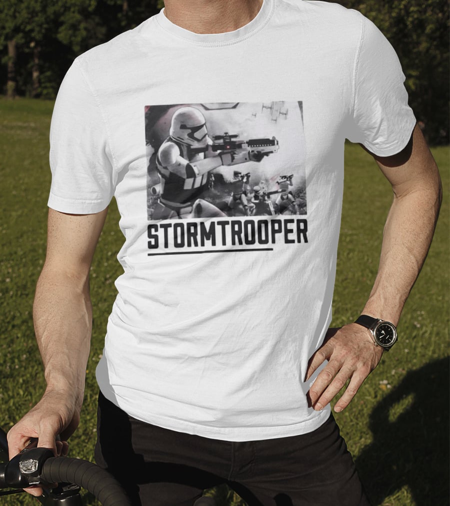 First Order Stormtrooper Star Wars Empire Battle Scene T-Shirt