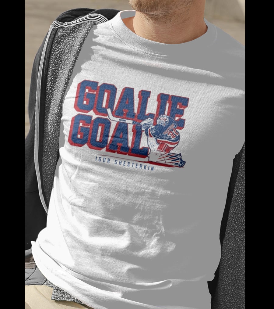 Igor Shesterkin Goalie Goal New York Rangers T-Shirt