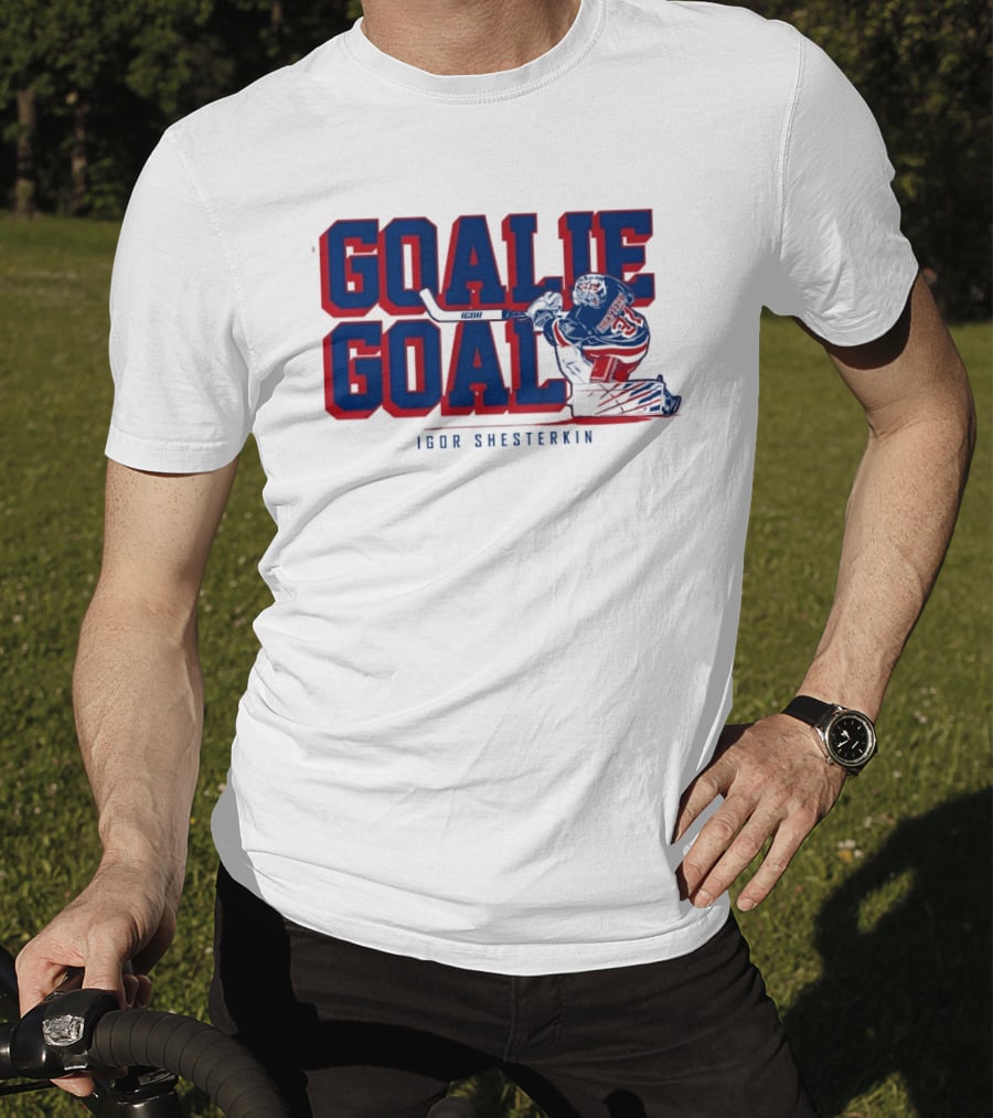 Igor Shesterkin Goalie Goal New York Rangers T-Shirt