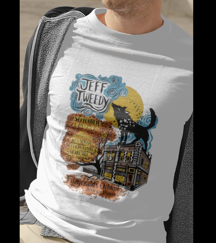 Jeff Tweedy September 24 25 2026 With Mavis Staples FitzGeralds Outdoors Berwyn Illinois T-Shirt