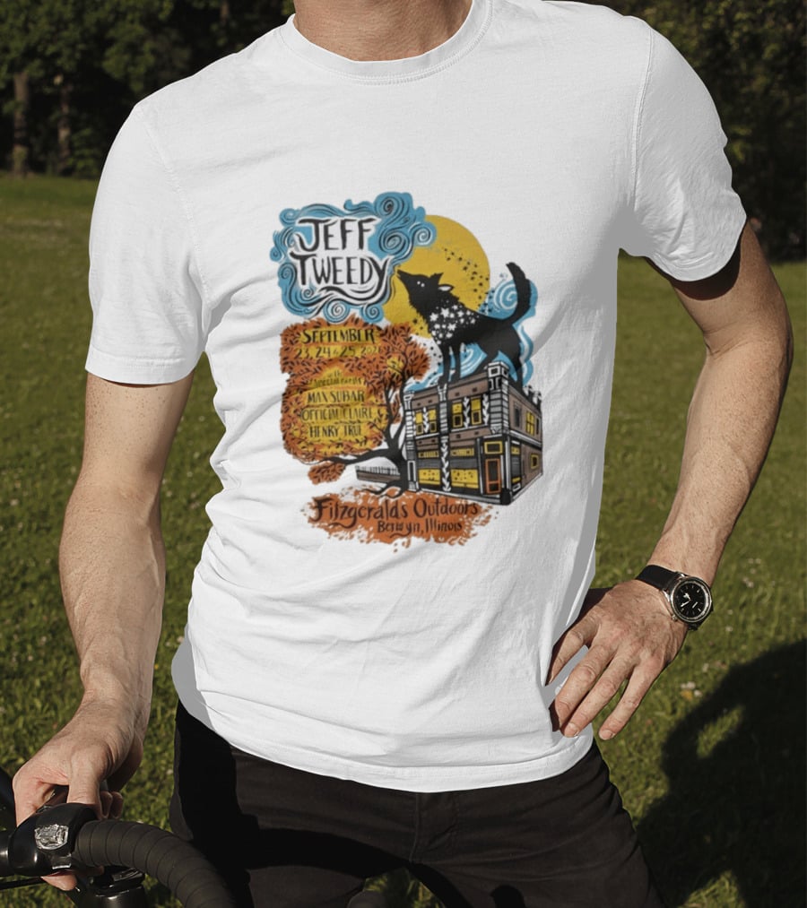 Jeff Tweedy September 24 25 2026 With Mavis Staples FitzGeralds Outdoors Berwyn Illinois T-Shirt