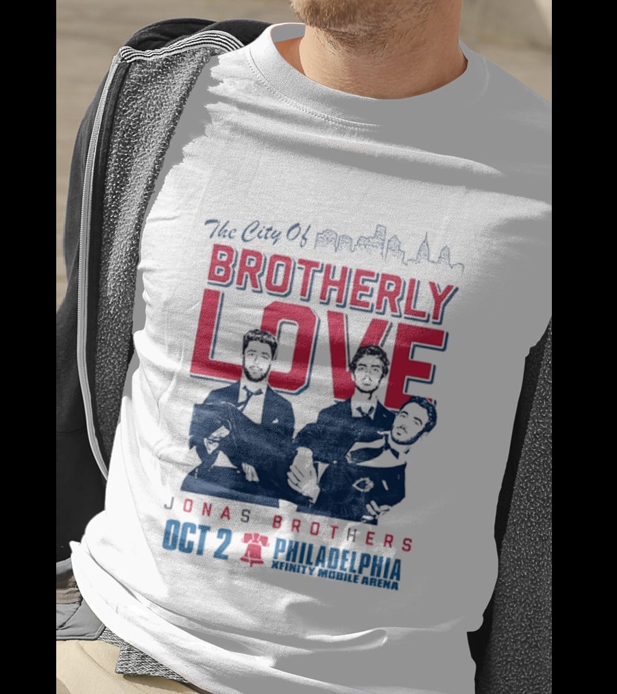 The City Of Brotherly Love Jonas Brothers Philadelphia October 2concert T-Shirt