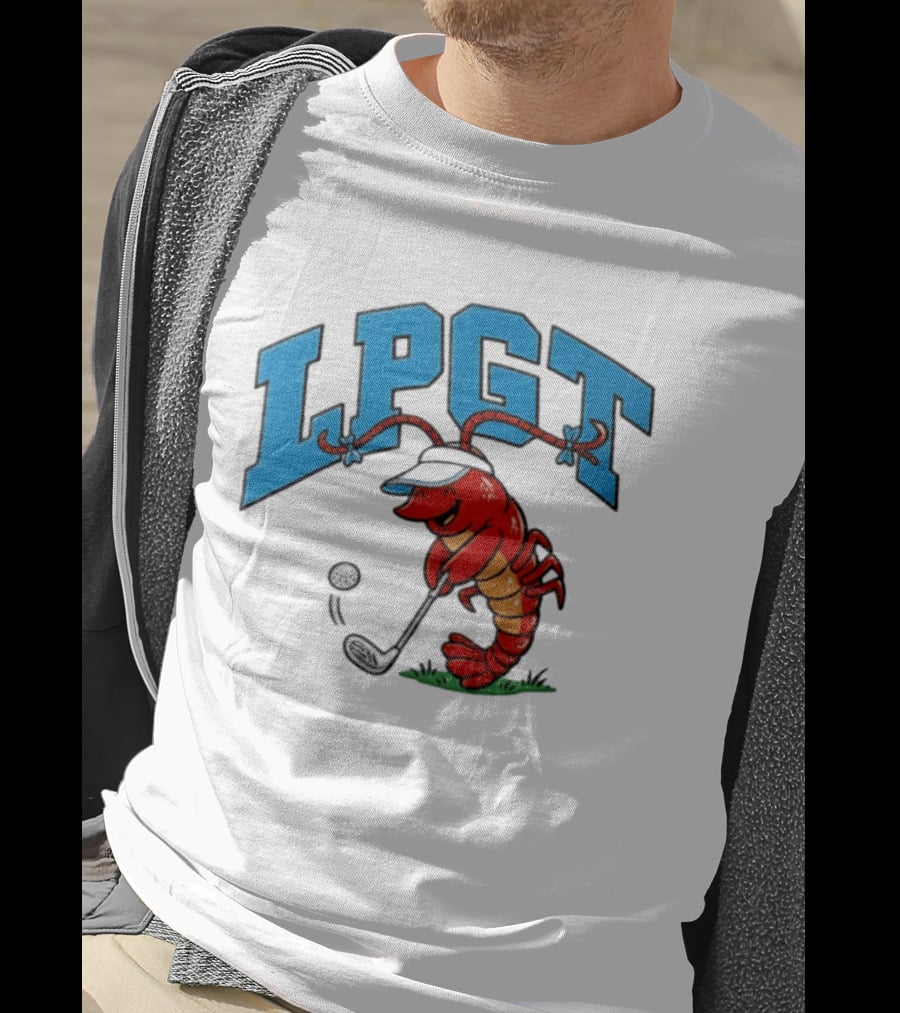 Lobster Playing Golf LPGT Fun T-Shirt