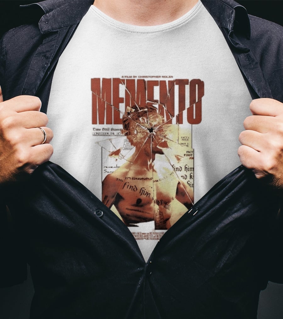 Memento Christopher Nolan Guy Pearce Crime Thriller T-Shirt