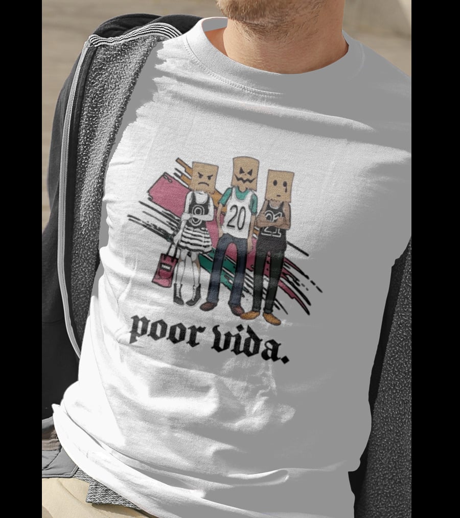 Poor Vida Paper Bag Heads 9 20 21 T-Shirt