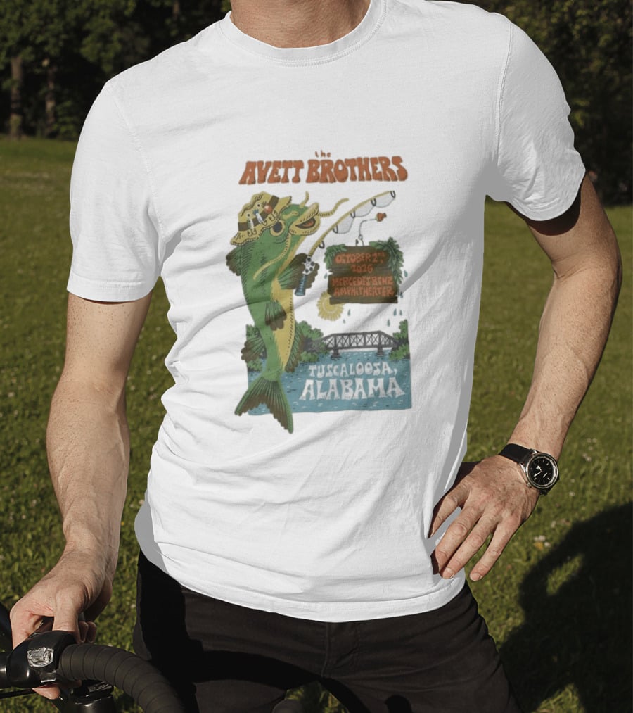 The Avett Brothers Tuscaloosa Alabama October 2nd 2026 Mercedes Benz Amphitheater Tour T-Shirt