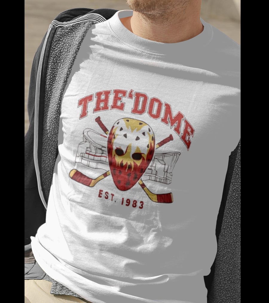 The Dome Est 1983 Hockey Mask Crossed Sticks Arena T-Shirt