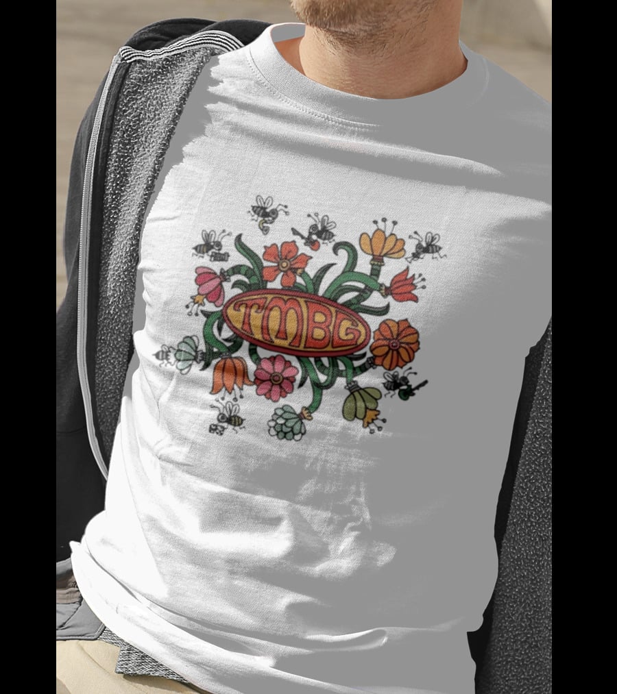 TMBG Floral Bees They Might Be Giants Alternative Rock Flowers T-Shirt