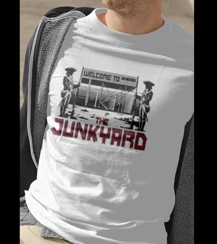 Welcome To The Junkyard Police Silhouette Scene T-Shirt
