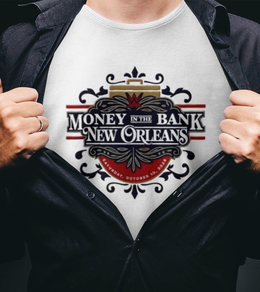 WWE Money In The Bank New Orleans 2026 ProSphere Event T-Shirt
