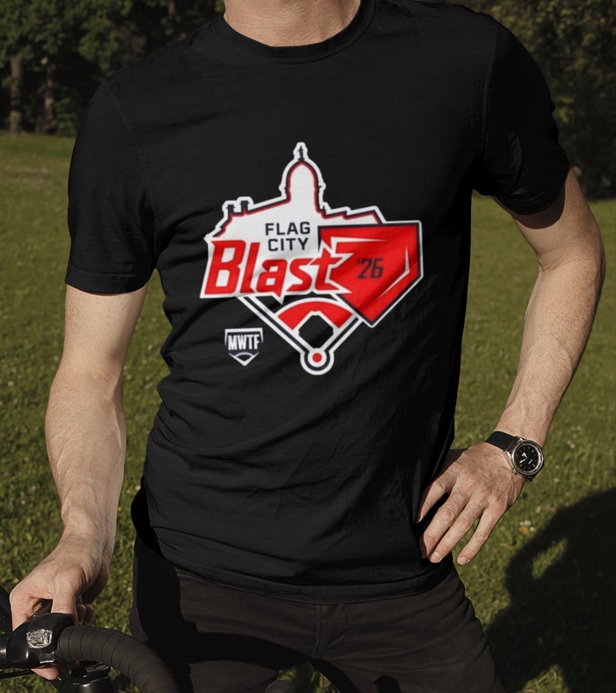 7th Annual Flag City Blast Softball '26 MWTF Event T-Shirt