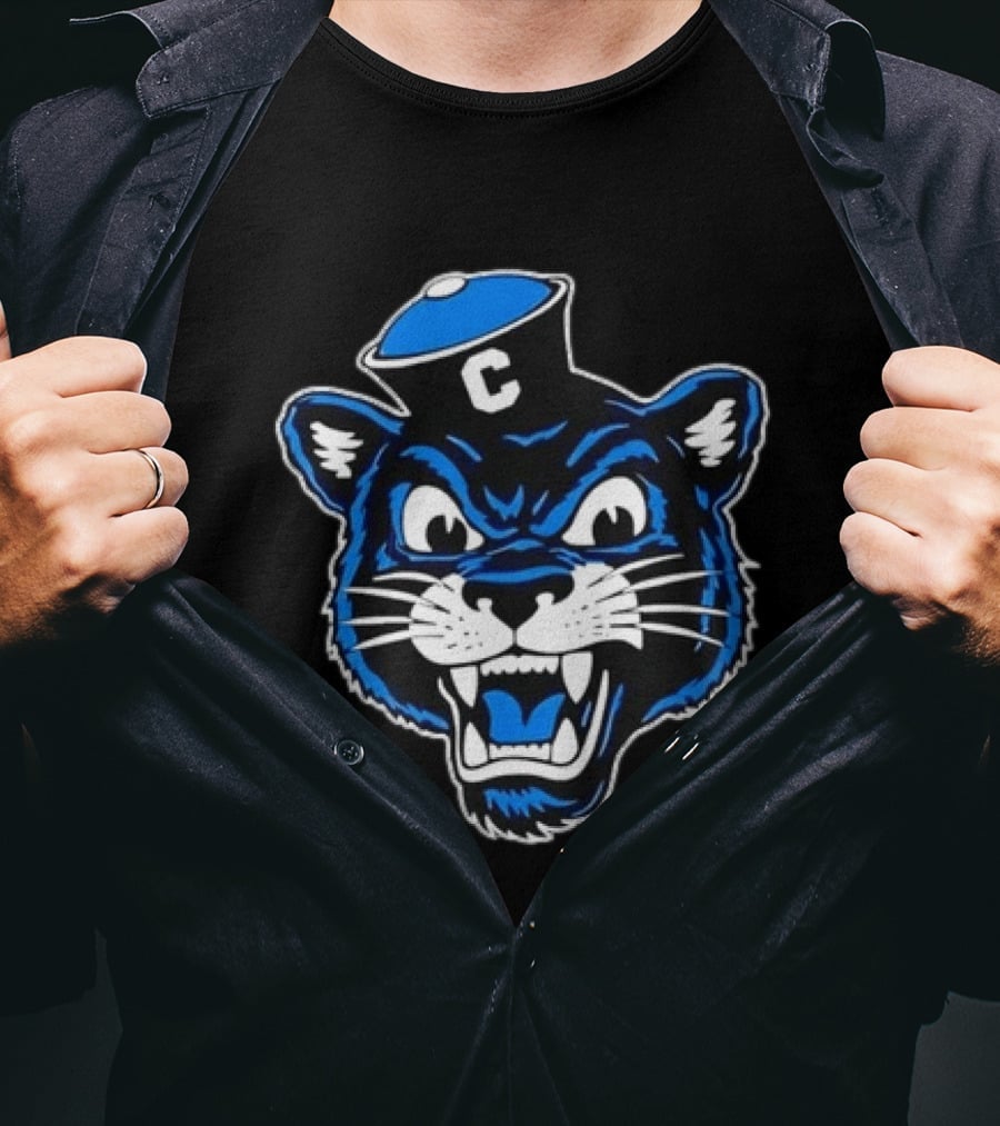 Columbia University Blue Panther Head T-Shirt