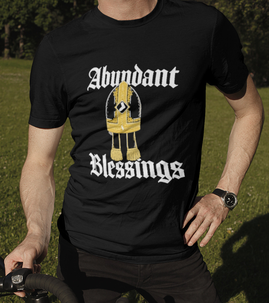 Abundant Blessings White Sox Pope Hat T-Shirt