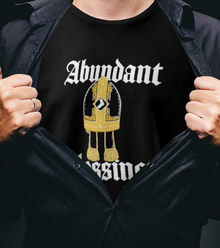 Abundant Blessings White Sox Pope Hat T-Shirt