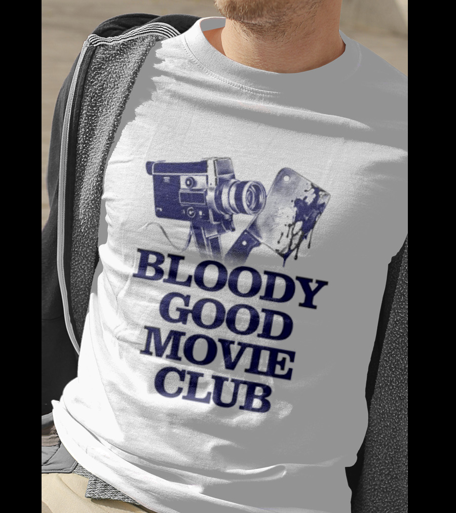Bloody Good Movie Club Vintage Camera Aesthetic T-Shirt