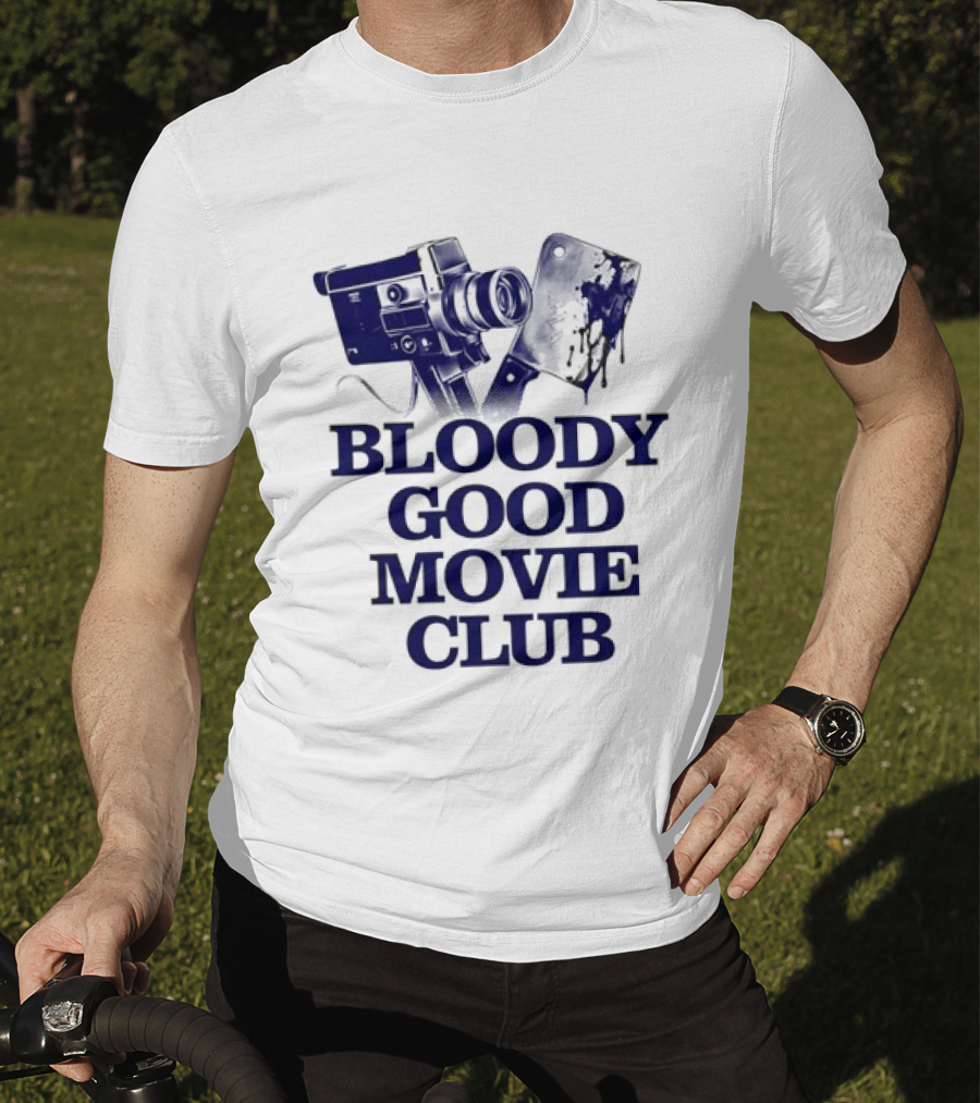 Bloody Good Movie Club Vintage Camera Aesthetic T-Shirt