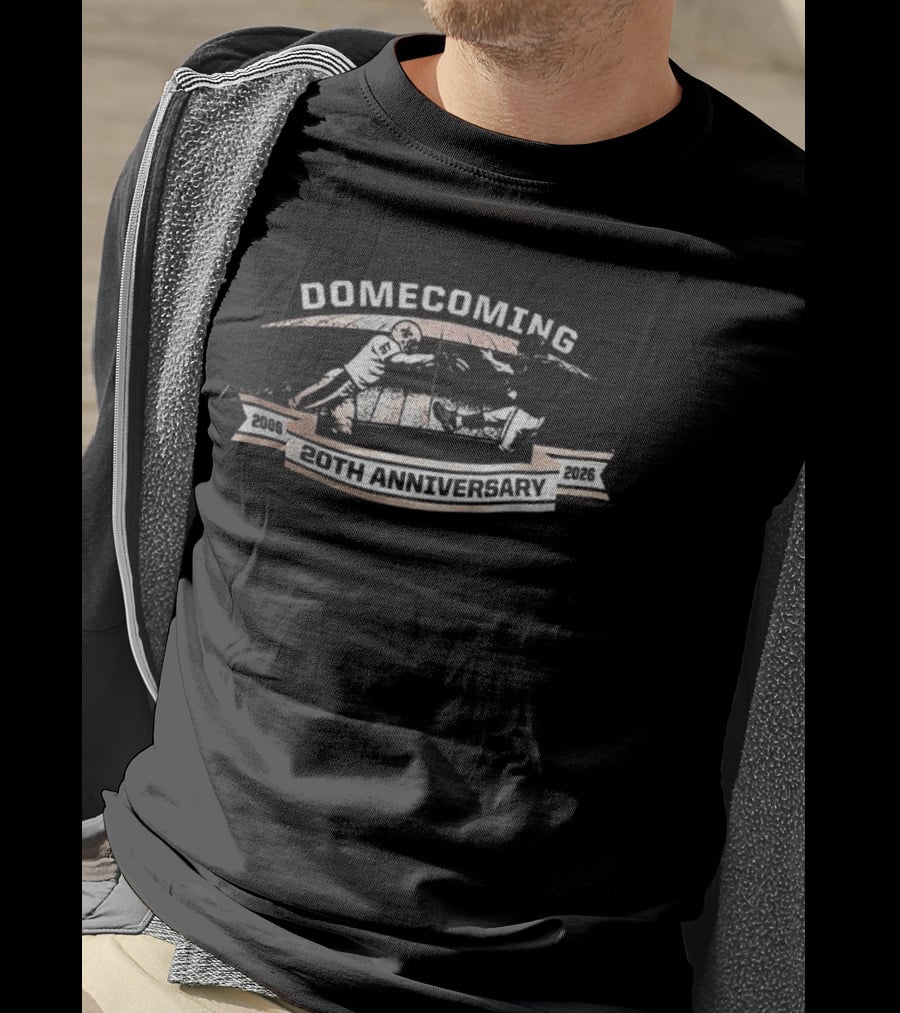 Domecoming New Orleans Saints 20th Anniversary 2006 2026 T-Shirt