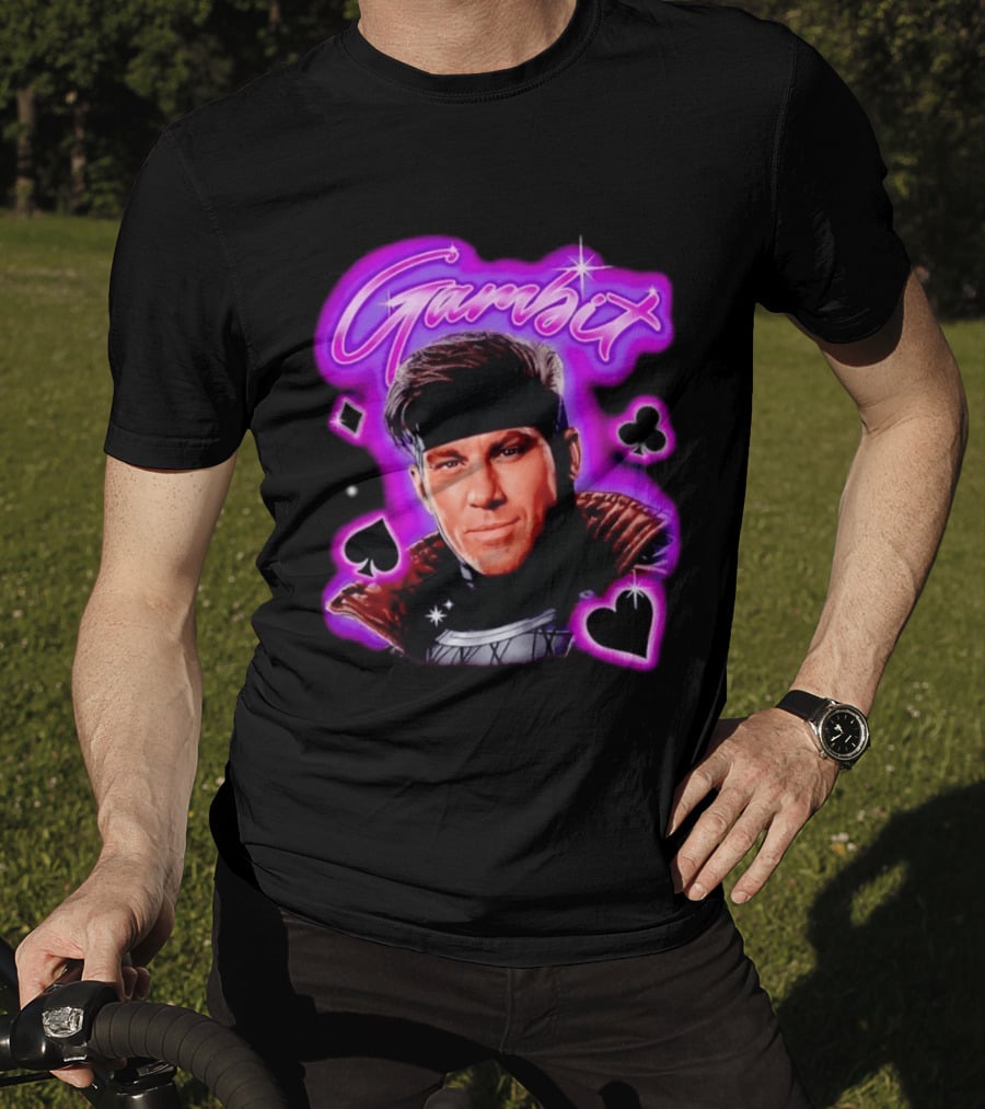 Gambit Channing Tatum Marvel Superhero X Men Cards T-Shirt