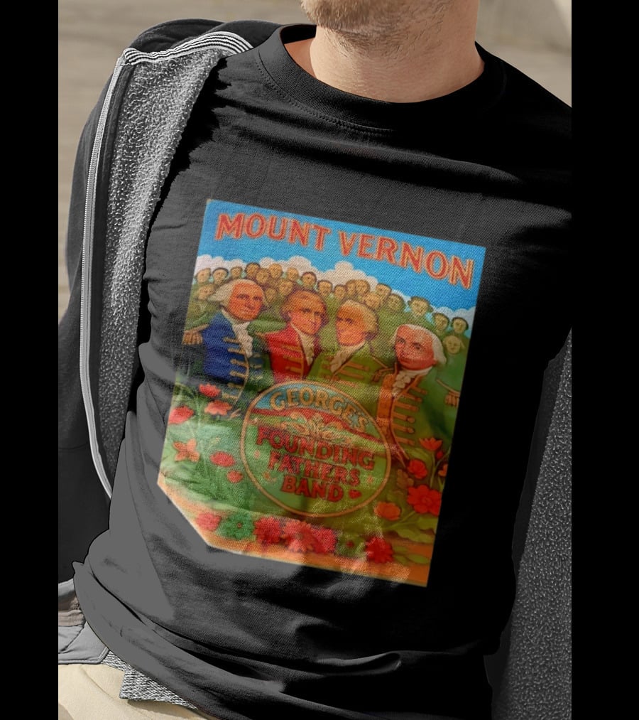 George's Founding Fathers Band Mount Vernon Historical Leaders T-Shirt