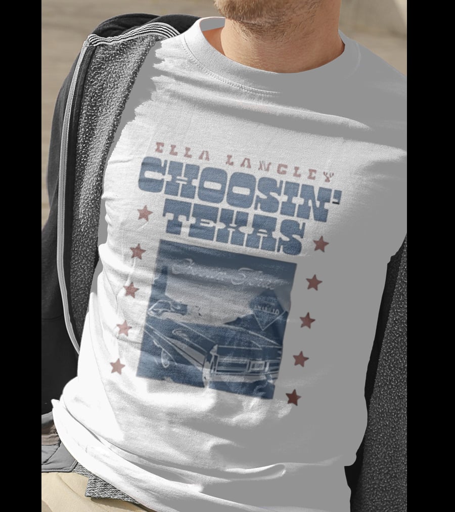 Ella Langley Choosin' Texas Amarillo Retro Car Billboard T-Shirt